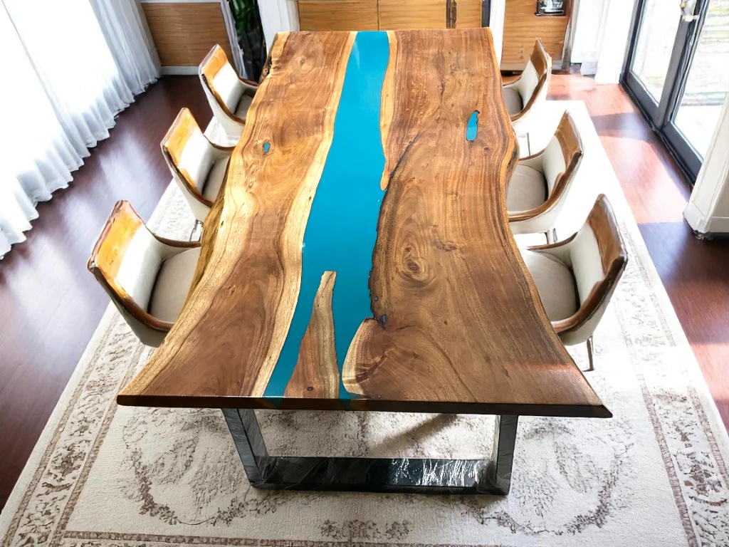 Epoxy Resin Live Edge Wood Countertops for Bar & Kitchen